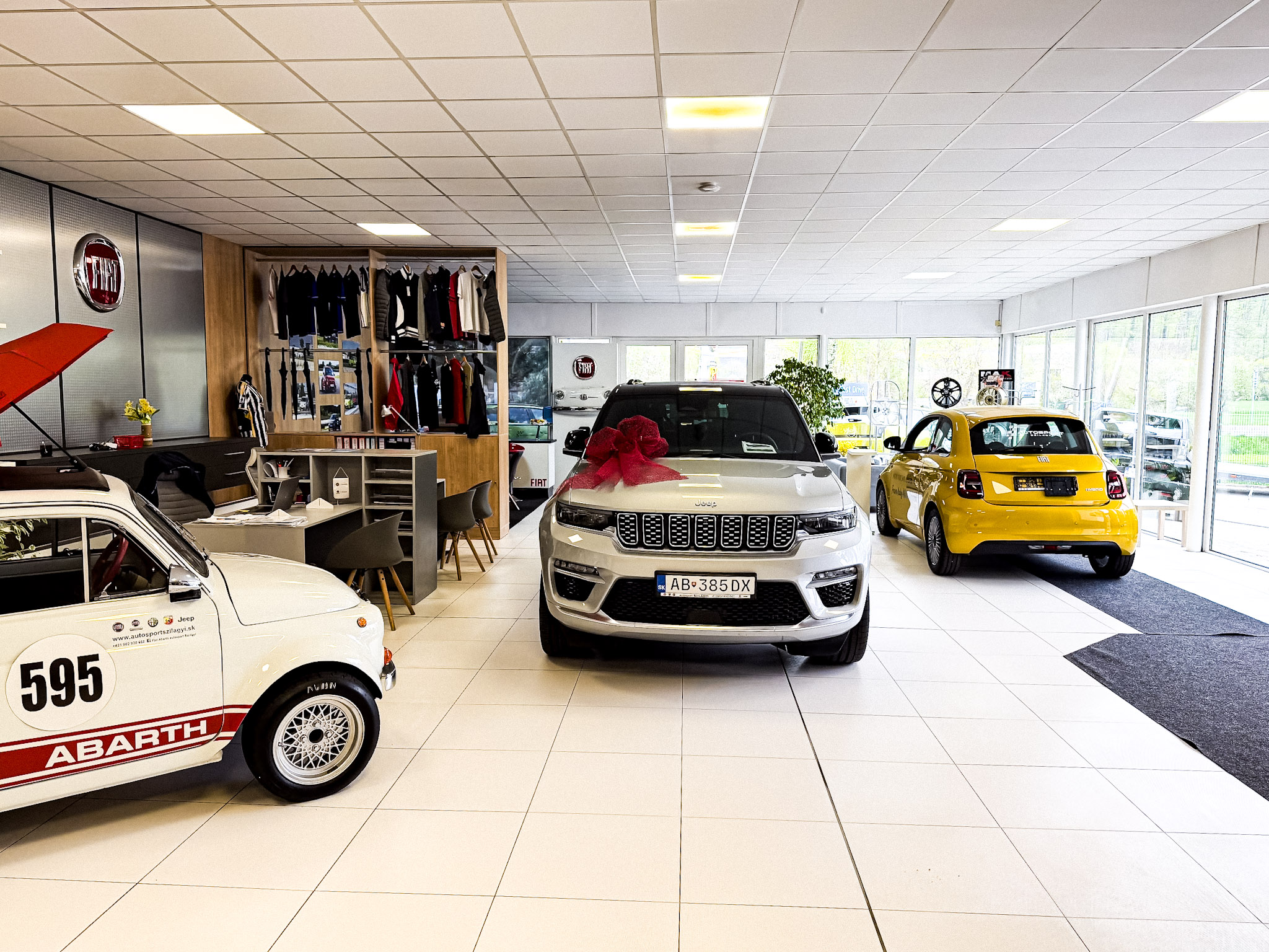 Interiér showroomu